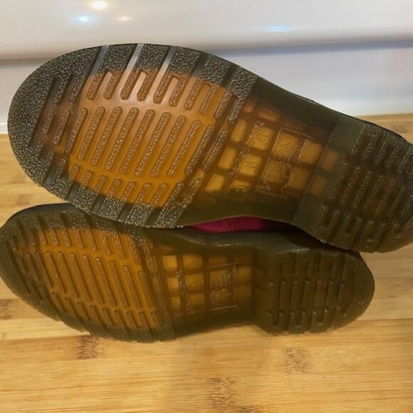 Dr. Marten Hot Pink 1460 SMOOTH LEATHER LACE UP BOOTS - RARE - Picture 8 of 16